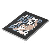 Jump Spint Jump: speels kattenontwerp met leuke ku Notitieblok (Linkerzijde)