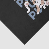 Jump Spint Jump: speels kattenontwerp met leuke ku Tissuepapier (Detail)