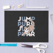 Jump Spint Jump: speels kattenontwerp met leuke ku Tissuepapier (Craft)
