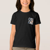 Jump Spint Jump: speels kattenontwerp met leuke ku Tri-Blend Shirt (Voorkant)