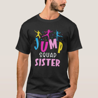 Jump Squad Sister Trampoline Party Matching Geboor T-shirt