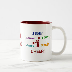 Jump Stunt Bounce Cheerleader Coffee Mok