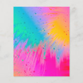 Jump Trampoline Bounce House Kind Birthday Invite (Achterkant)