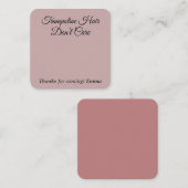 Jump Trampoline Hair Tie Favor Kaart (Voorkant / Achterkant)