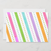 Jump Trampoline Park Birthday Invitation Girl Kaart (Achterkant)