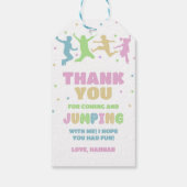 Jump Trampoline Park Birthday Party Favor Cadeaulabel (Achterkant)