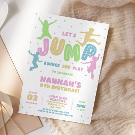 Jump Trampoline Park Birthday Party Kaart