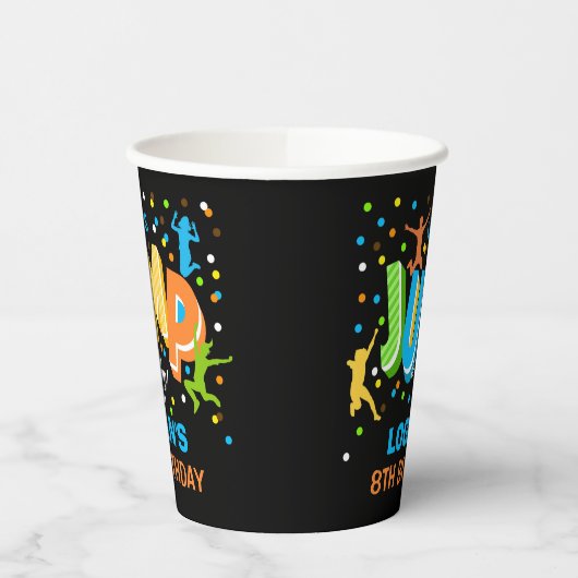 Jump Trampoline Verjaardagsfeest Papieren Cup Papieren Bekers (Links)