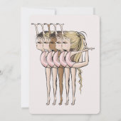 Jump & Tumble Gymnastics 5th Birthday Party Kaart (Achterkant)