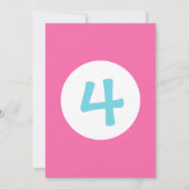 Jump Uitnodiging, Meisje Trampoline Verjaardagsfee Kaart (Achterkant)