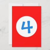 Jump uitnodiging, trampoline verjaardagsfeestje kaart (Achterkant)