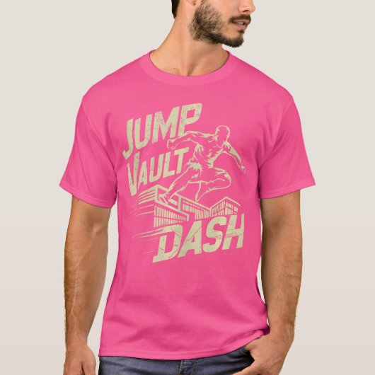 Jump Vault Dash Parkour T-shirt (Voorkant)
