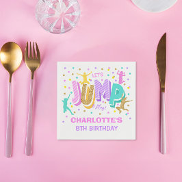 Jump verjaardag gepersonaliseerde servetten