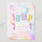 Jump verjaardag, Jump Trampoline Party uitnodiging (Voorkant)