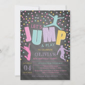 Jump verjaardag, Jumping Party uitnodiging (Voorkant)