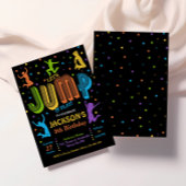 Jump verjaardag Trampoline Party uitnodiging