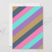 Jump Verjaardag Uitnodiging Meisje Jump Trampoline (Achterkant)