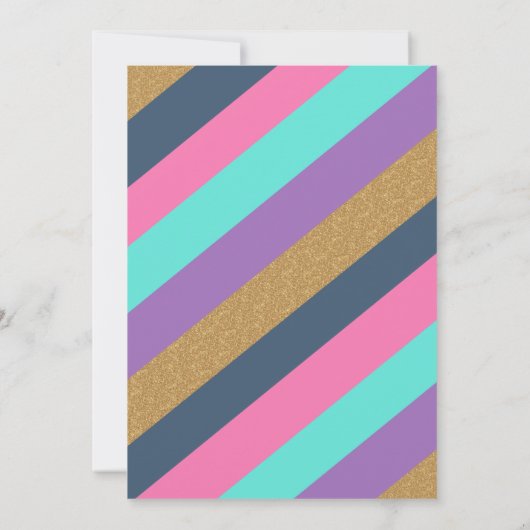 Jump Verjaardag Uitnodiging Meisje Jump Trampoline (Achterkant)