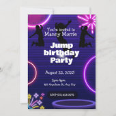 Jump verjaardagsfeestje Uitnodiging (Voorkant)