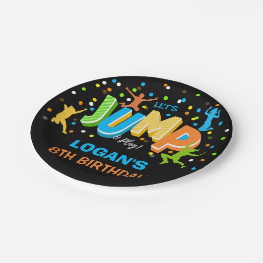 Jump Verjaardagspapier Bord (Gekanteld)
