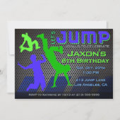 Jump verjaardagsuitnodiging - Bounce House Trampol Kaart (Voorkant)