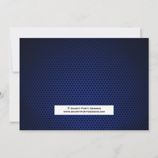 Jump verjaardagsuitnodiging - Bounce House Trampol Kaart (Achterkant)