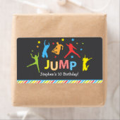 Jump water flesetiketten / Trampoline flesetiket Etiket (Insitu)