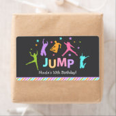 Jump Waterfles etiketten / trampoline flesetiket (Insitu)