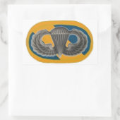 JUMP WINGS ON SPECIALE FORCES OVAL STICKKERS RECHTHOEKIGE STICKER (Tas)