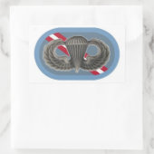 Jump Wings op 1e Bn 143e Inf Ovale Stickers (Tas)