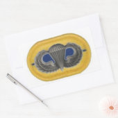 Jump Wings op 1e Bn 504e Infanterie Ovale Stickers (Envelop)