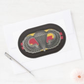 Jump Wings op 2nd Bn RANGER Oval Stickers (Envelop)