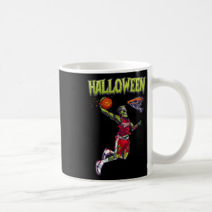 Jump Zombie Bysketbyll Dunk Player Halloween Pumpk Koffiemok