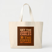 Jumper Cables bag Grote Tote Bag (Voorkant)
