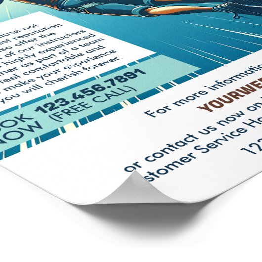 Jumper Design - Bungee Jumping Cursus Reclame Poster (Hoek)