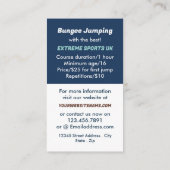 Jumper Design - Bungee Jumping Instructeur Visitekaartje (Achterkant)