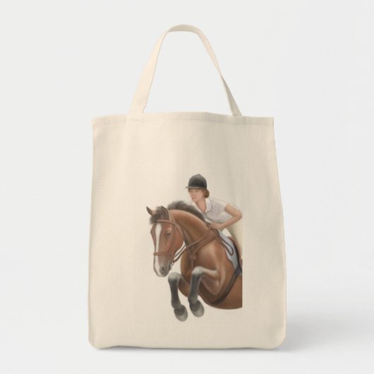 Jumper Horse Canvas tas (Voorkant)