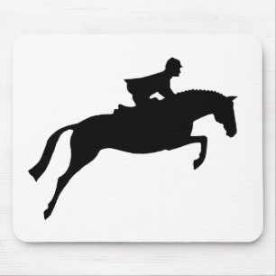 Jumper Horse Silhouette Muismat