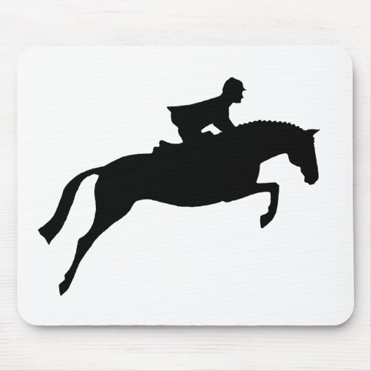 Jumper Horse Silhouette Muismat (Voorkant)
