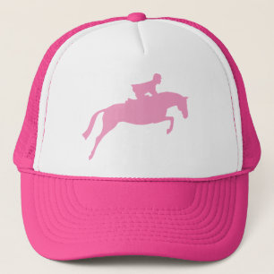 Jumper Horse Silhouette (roze) Trucker Pet
