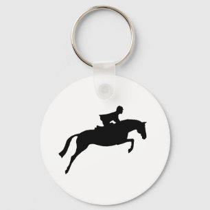 Jumper Horse Silhouette Sleutelhanger