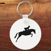Jumper Horse Silhouette Sleutelhanger (Voorkant)