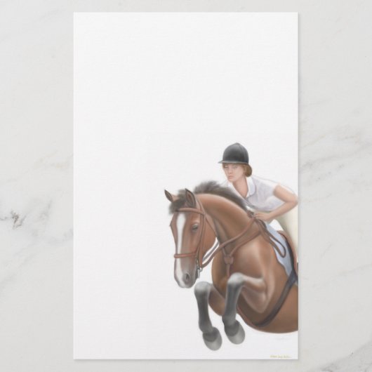 Jumper Horse Stationery Briefpapier (Voorkant)