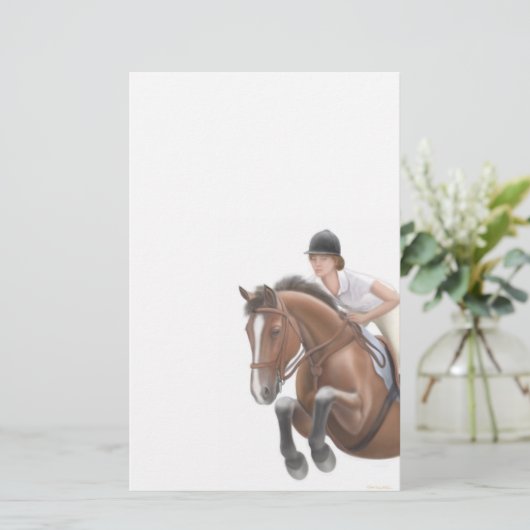 Jumper Horse Stationery Briefpapier (Staand voorkant)