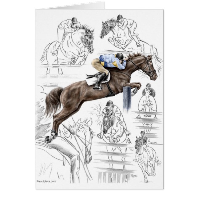 Jumper Horses Fences Montage (Voorkant)