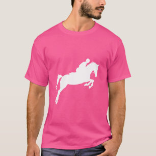 Jumper Meisje Rijden Paard Equestrian Jumping T-shirt