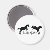 Jumper met twee springpaarden magneet (Voorkant / Achterkant)