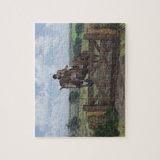 Jumper Puzzle over land Legpuzzel (Verticaal)