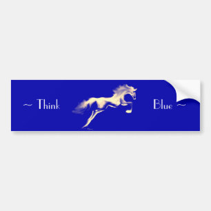 Jumper ~ "Think Blue"-Bumpersticker Bumpersticker