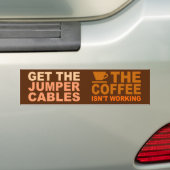 Jumperkabels bumpersticker (Op auto)